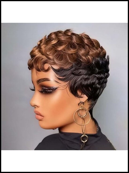 Short Pixie Cut Wig Glueless Human Hair for Women main image 4